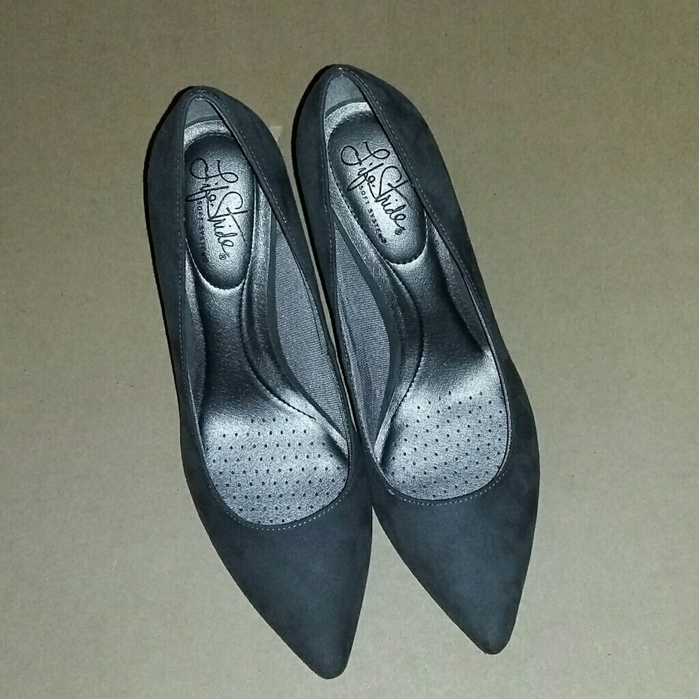 Never Worn Gray Stilettos